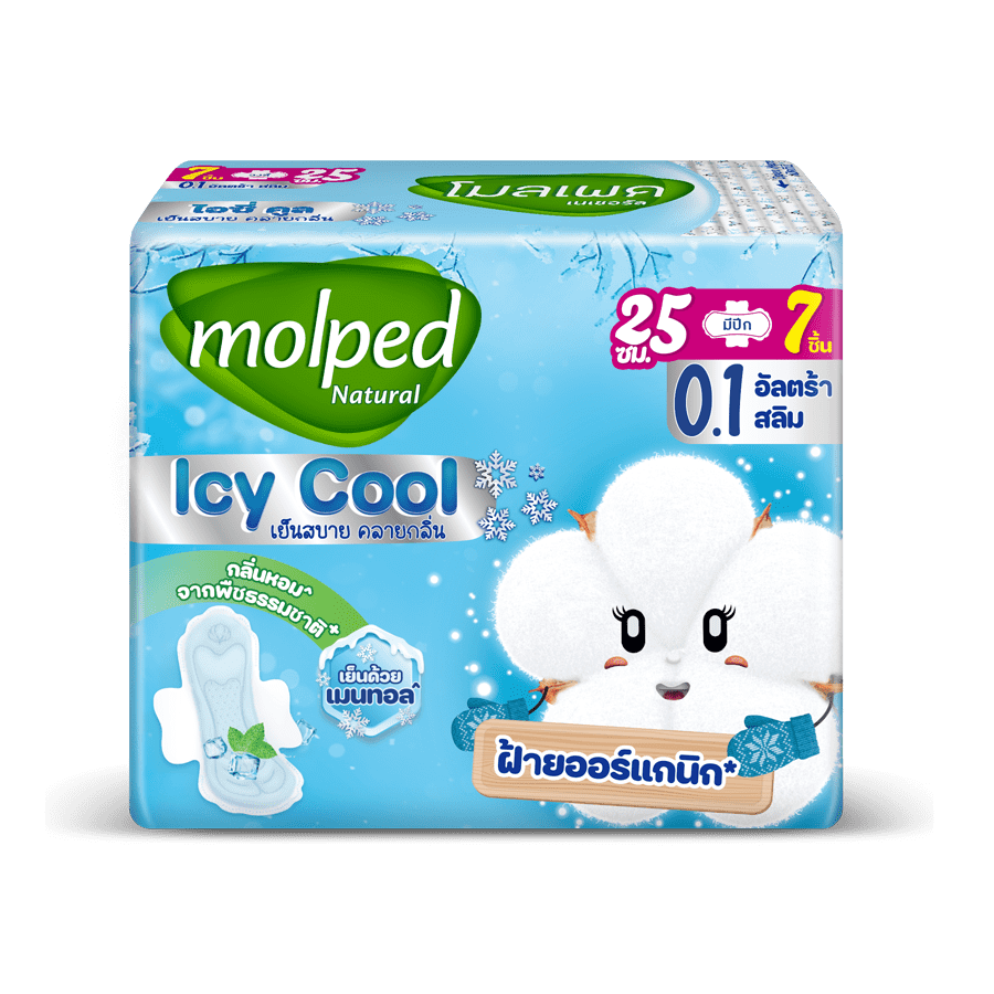 โมลเพด เนเชอรัล ไอซี่ คูล อัลตร้า สลิม 0.1 25 ซม.