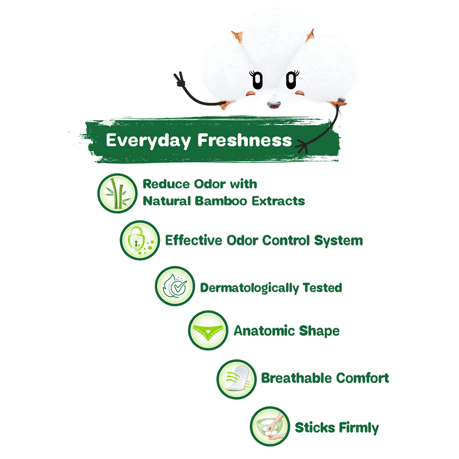 Molped Natural Bamboo Fresh Pantyliner