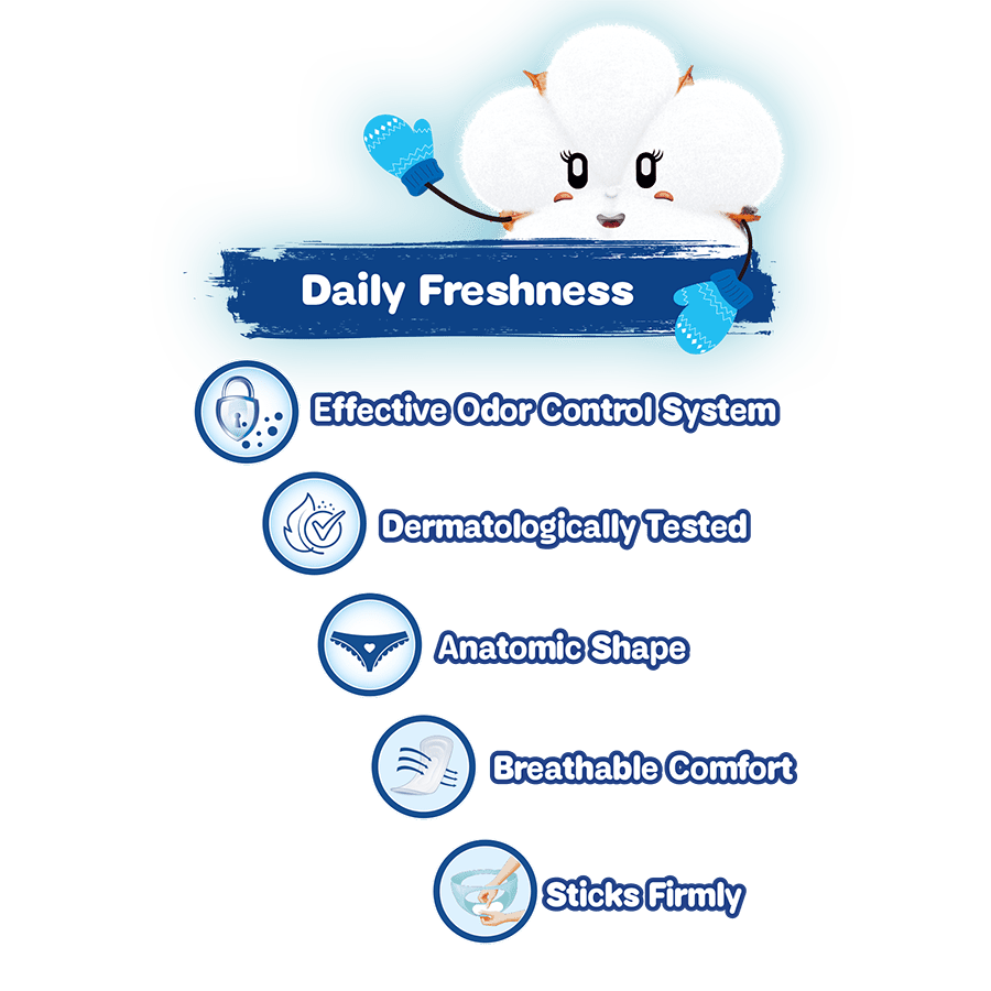 Molped Natural Icy Cool Pantyliner Regular